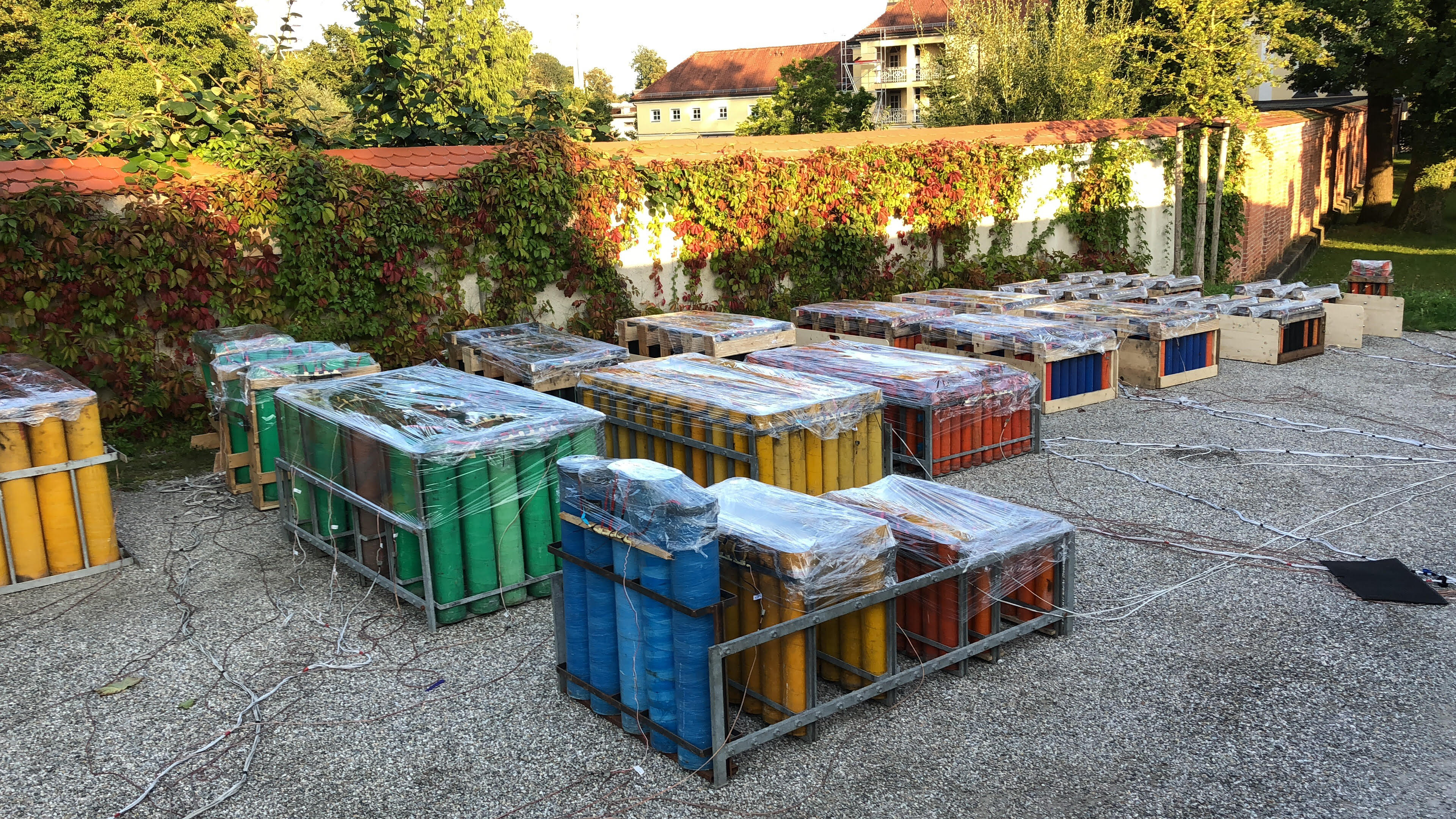 Aufbau Feuerwerk König