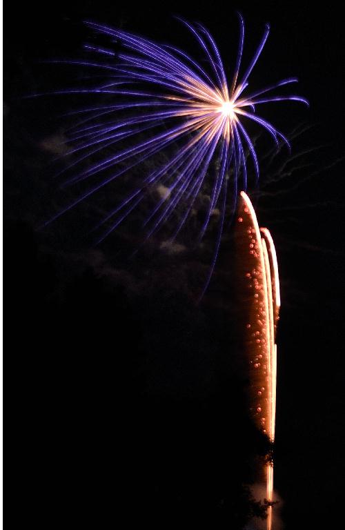 Feuerwerk in der Luft